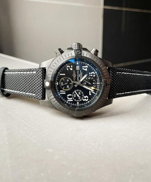 Avenger Bandit DLC GF 1:1 Best Edition Black Dial on Black Nylon Strap A7750 - Image 4