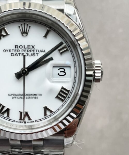 Datejust 41mm 16030 VSF Roman markers White dial SS Jubilee Bracelet VS3235 - Image 7