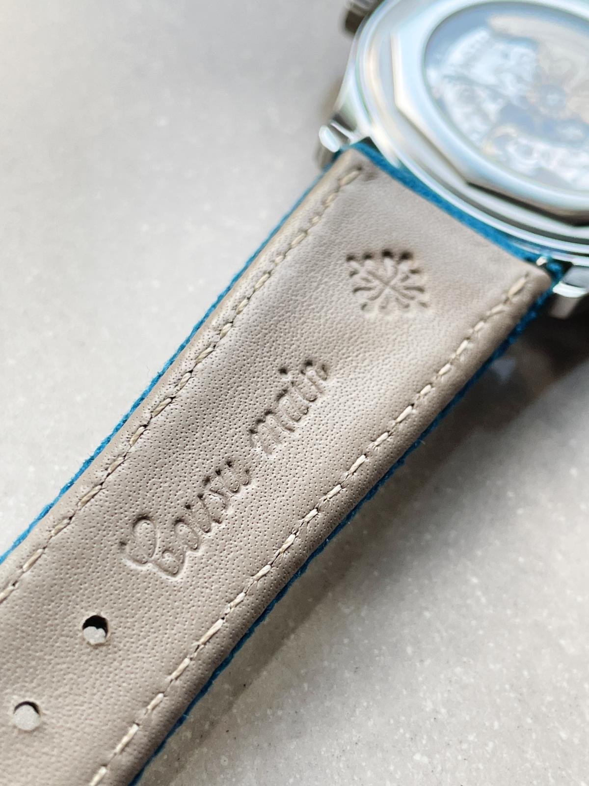 Calatrava 6007A-001 SS ZF 1:1 Best Edition Blue Dial on Blue Leather Strap A324CS - Image 15