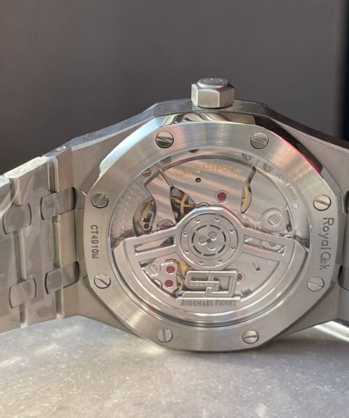 Royal Oak 41mm 15510 "50th Anniversary" SS ZF 1:1 Best Edition Blue Textured Dial on SS Bracelet A4302 - Image 18