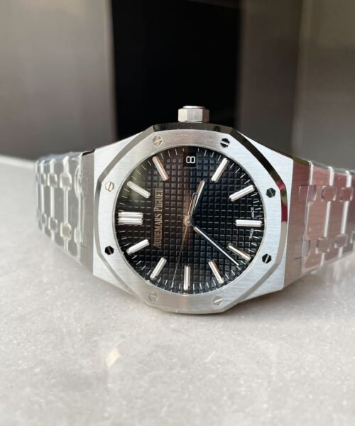 ROYAL OAK 41MM 15510 "50TH ANNIVERSARY" SS ZF 1:1 BEST EDITION BLACK TEXTURED DIAL ON SS BRACELET A4302 - Image 8