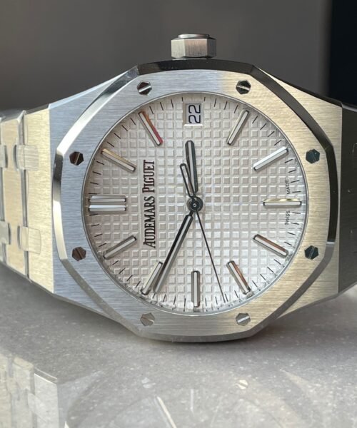 ROYAL OAK 41MM 15510 "50TH ANNIVERSARY" SS ZF 1:1 BEST EDITION WHITE TEXTURED DIAL ON SS BRACELET A4302 - Image 8