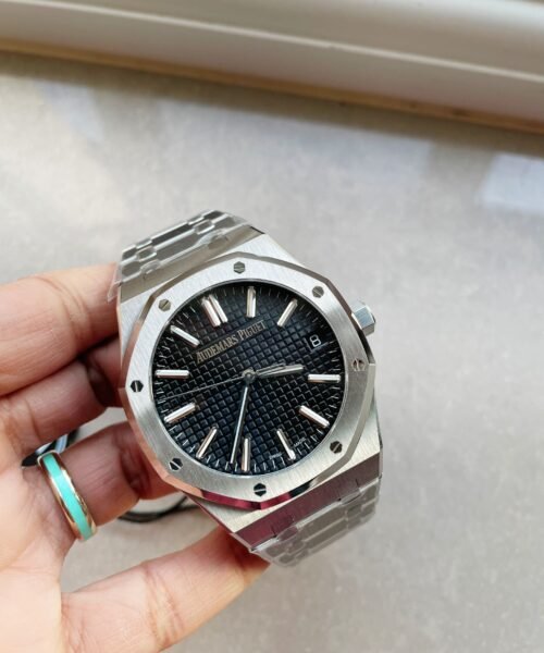 ROYAL OAK 41MM 15510 "50TH ANNIVERSARY" SS ZF 1:1 BEST EDITION BLACK TEXTURED DIAL ON SS BRACELET A4302 - Image 4