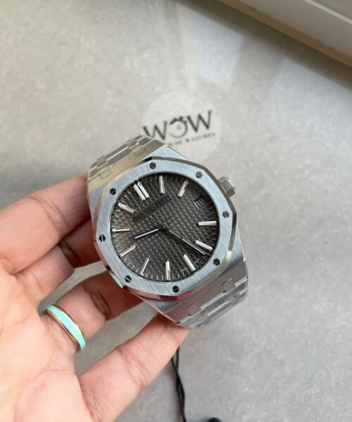 ROYAL OAK 41MM 15510 "50TH ANNIVERSARY" SS ZF 1:1 BEST EDITION GRAY TEXTURED DIAL ON SS BRACELET A4302 - Image 2