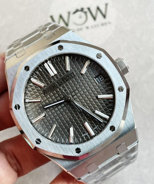 ROYAL OAK 41MM 15510 "50TH ANNIVERSARY" SS ZF 1:1 BEST EDITION GRAY TEXTURED DIAL ON SS BRACELET A4302 - Image 4
