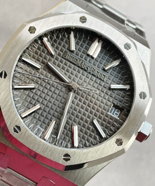 ROYAL OAK 41MM 15510 "50TH ANNIVERSARY" SS ZF 1:1 BEST EDITION GRAY TEXTURED DIAL ON SS BRACELET A4302 - Image 9