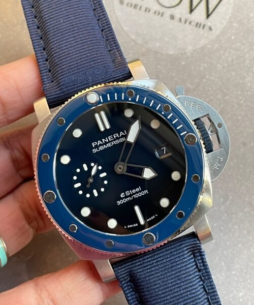 PAM1289 Y SBF 1:1 BEST EDITION BLUE DIAL ON BLUE NYLON STRAP P900 - Image 4