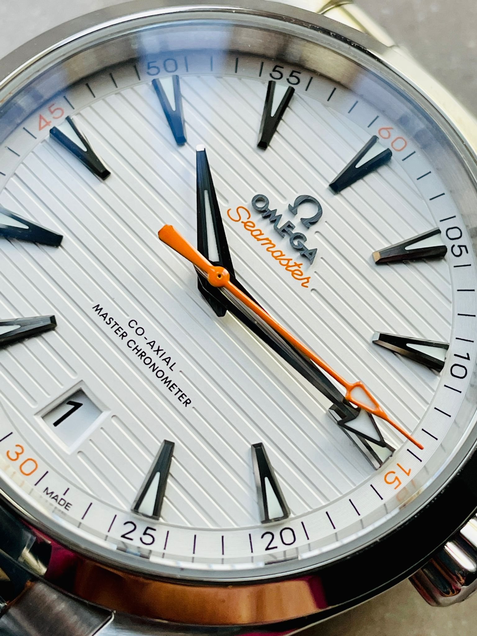 Aqua Terra 150M Master Chronometers VSF 1:1 Best Edition White Dial on SS Bracelet A8900 - Image 3