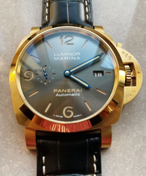 PAM1115 YG VSF 1:1 BEST EDITION BLACK DIAL ON BLACK LEATHER STRAP P.9010 - Image 10