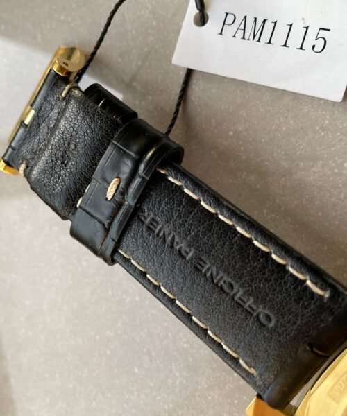 PAM1115 YG VSF 1:1 BEST EDITION BLACK DIAL ON BLACK LEATHER STRAP P.9010 - Image 19