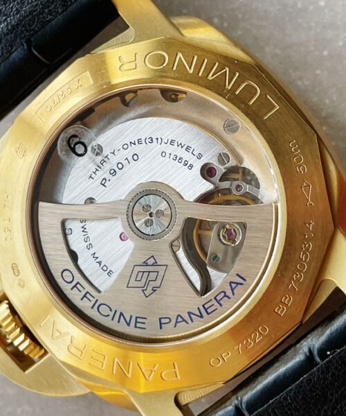 PAM1115 YG VSF 1:1 BEST EDITION BLACK DIAL ON BLACK LEATHER STRAP P.9010 - Image 14