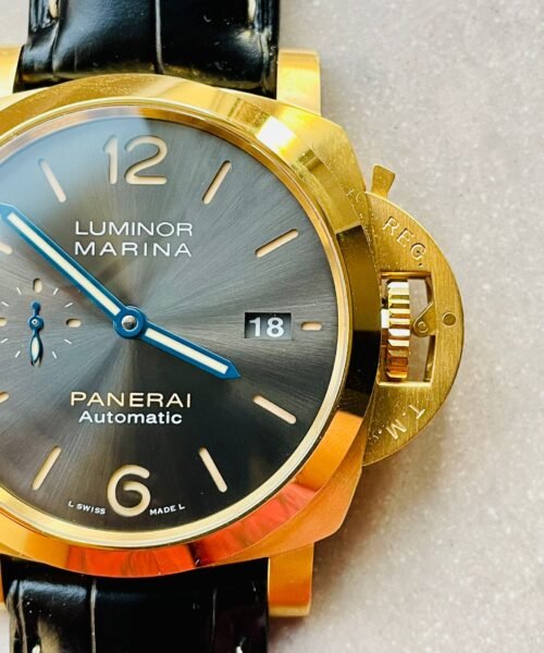 PAM1115 YG VSF 1:1 BEST EDITION BLACK DIAL ON BLACK LEATHER STRAP P.9010 - Image 5
