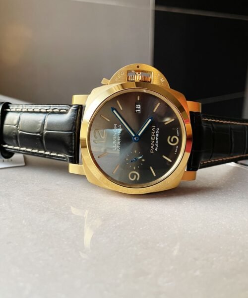 PAM1115 YG VSF 1:1 BEST EDITION BLACK DIAL ON BLACK LEATHER STRAP P.9010 - Image 7