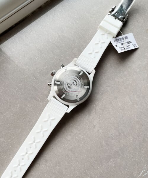 Pilot Chrono IW389105 Real White Ceramic TPSF 1:1 Best Edition Black Dial on White Rubber Strap A7750 - Image 10