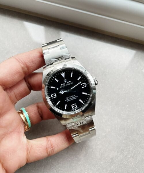 Rolex EXPLORER I 214270 39mm black dial ss strap ARF AR Factory - Image 3