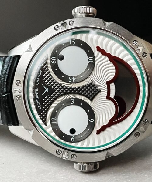 Konstantin Chaykin Joker SS TWF Best Edition White Dial Green Inner Bezel on Black Leather Strap NH35A - Image 11