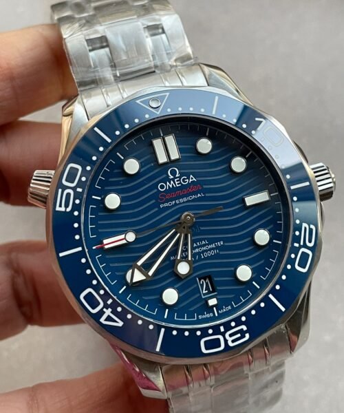 Seamaster Diver 300M VSF V4 1:1 Best Edition Blue Ceramic Blue Dial on SS Bracelet A8800 V4 - Image 10