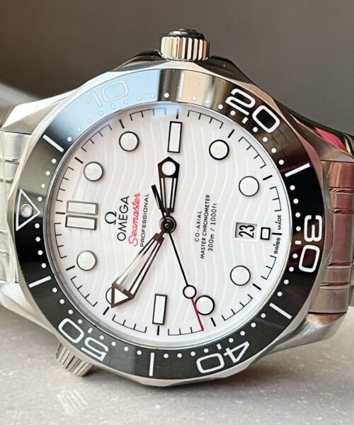 Seamaster Diver 300M SS VSF 1:1 Best Edition Black Bezel White Dial on SS Bracelet A8800 - Image 8