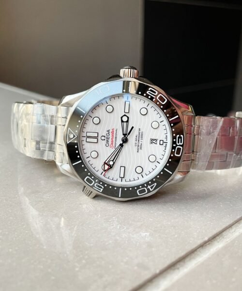 Seamaster Diver 300M SS VSF 1:1 Best Edition Black Bezel White Dial on SS Bracelet A8800 - Image 9