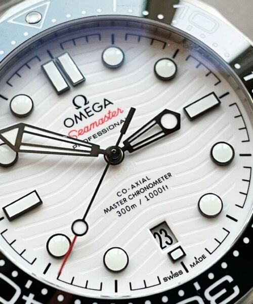 Seamaster Diver 300M SS VSF 1:1 Best Edition Black Bezel White Dial on SS Bracelet A8800 - Image 5