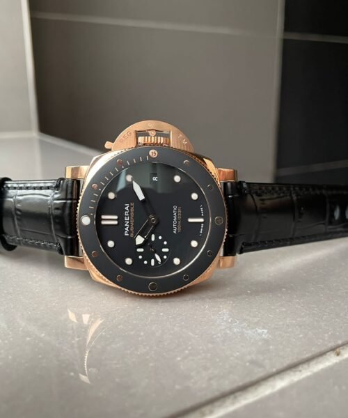 PAM974 Luminor Submersible Rose Gold VSF 1:1 Best on Black Rubber Strap AXXXIV - Image 8