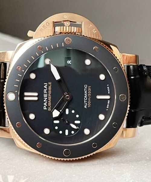 PAM974 Luminor Submersible Rose Gold VSF 1:1 Best on Black Rubber Strap AXXXIV - Image 7