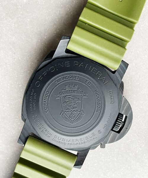 PAM961 Carbotech VSF Best Edition Carbon Dial on Green Rubber Strap P.9010 - Image 11