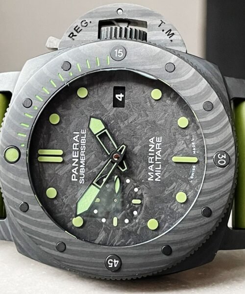 PAM961 Carbotech VSF Best Edition Carbon Dial on Green Rubber Strap P.9010 - Image 6