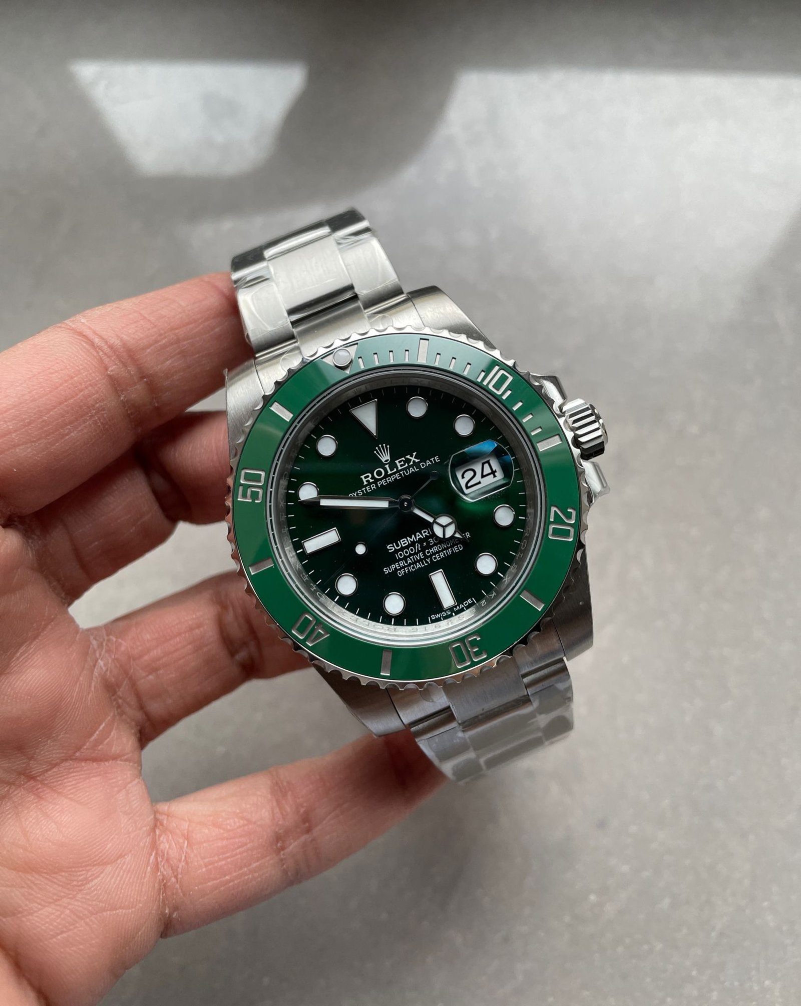 HULK SUBMARINER 116610 LV GREEN CERAMIC 904L STEEL VSF BEST EDITION VS3135