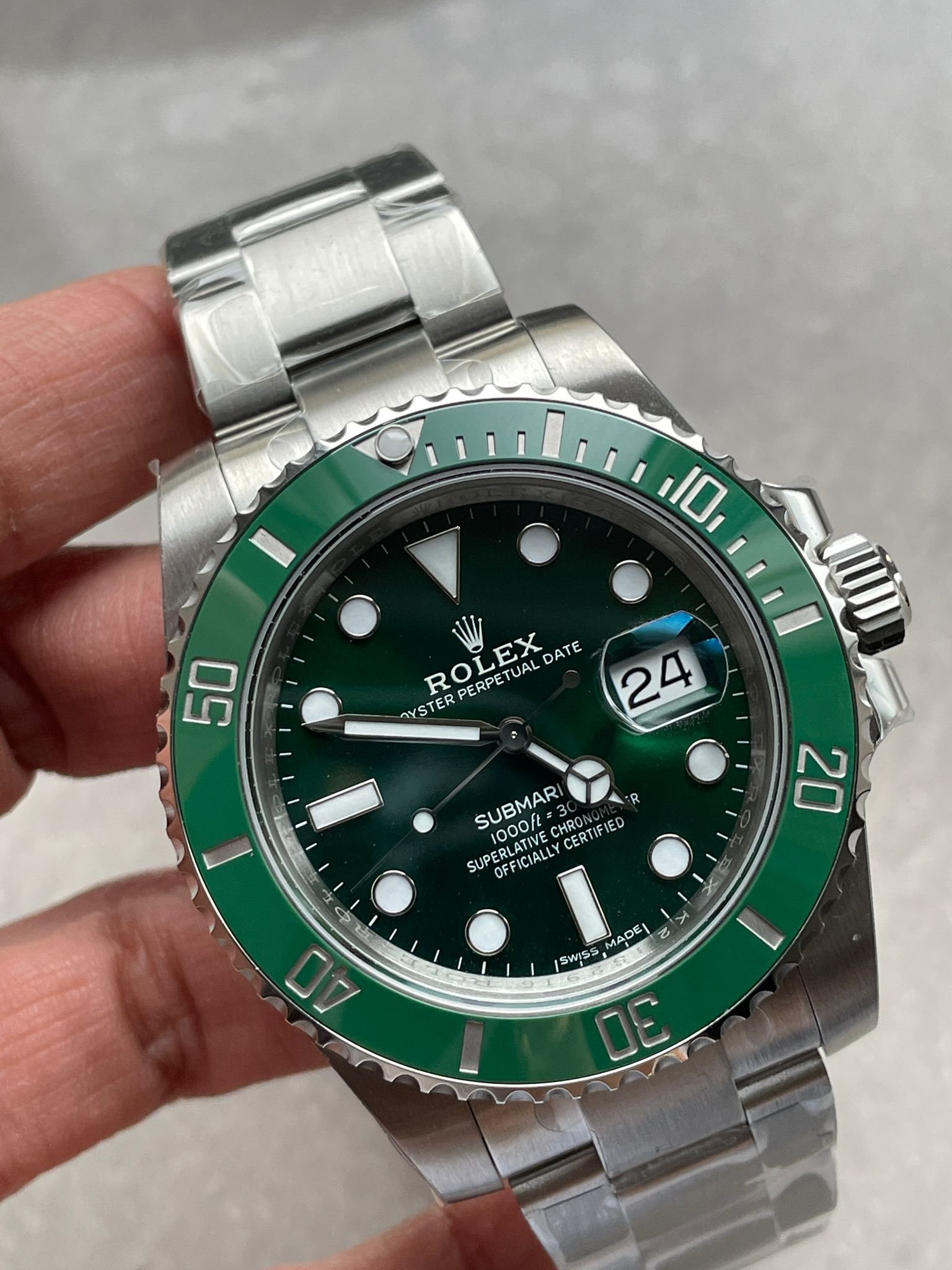 HULK SUBMARINER 116610 LV GREEN CERAMIC 904L STEEL VSF BEST EDITION VS3135 - Image 9