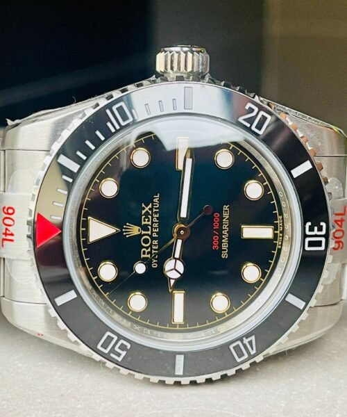 Submariner "Tempus Machine Red Depth 216A" 904L SS Black Dial on SS Oyster Bracelet GMF 3130 - Image 6