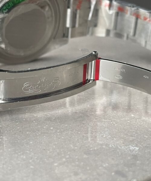 Submariner "Tempus Machine Red Depth 216A" 904L SS Black Dial on SS Oyster Bracelet GMF 3130 - Image 14