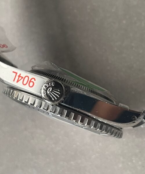 Submariner "Tempus Machine Red Depth 216A" 904L SS Black Dial on SS Oyster Bracelet GMF 3130 - Image 13
