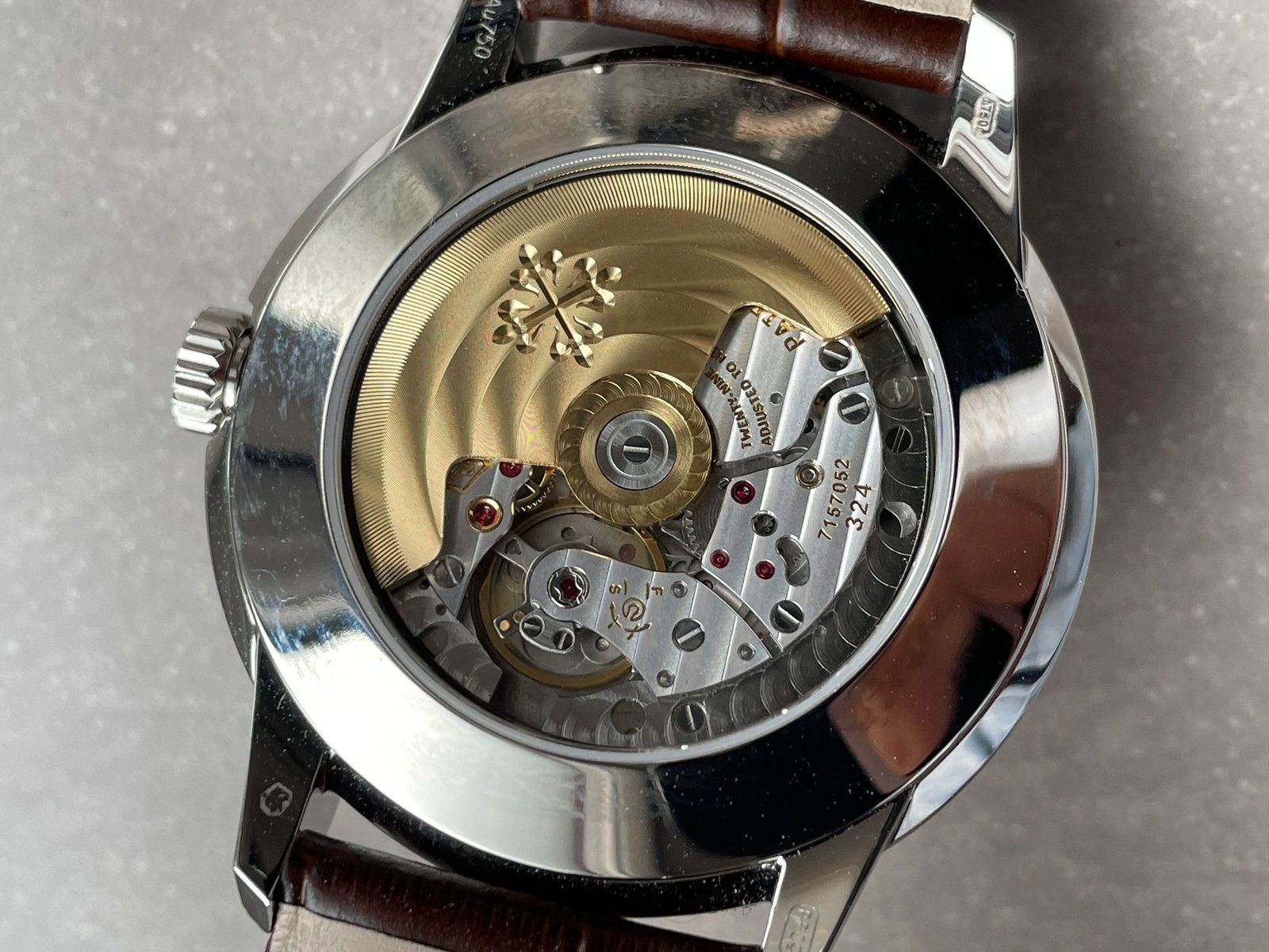 Perpetual Calendar 5320G-001 SS GSF 1:1 Best Edition Cream Dial on Brown Leather Strap A324 - Image 14