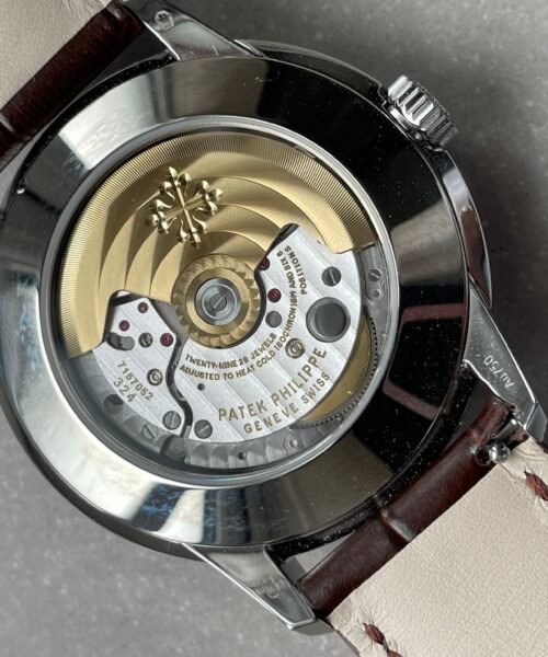 Perpetual Calendar 5320G-001 SS GSF 1:1 Best Edition Cream Dial on Brown Leather Strap A324 - Image 17