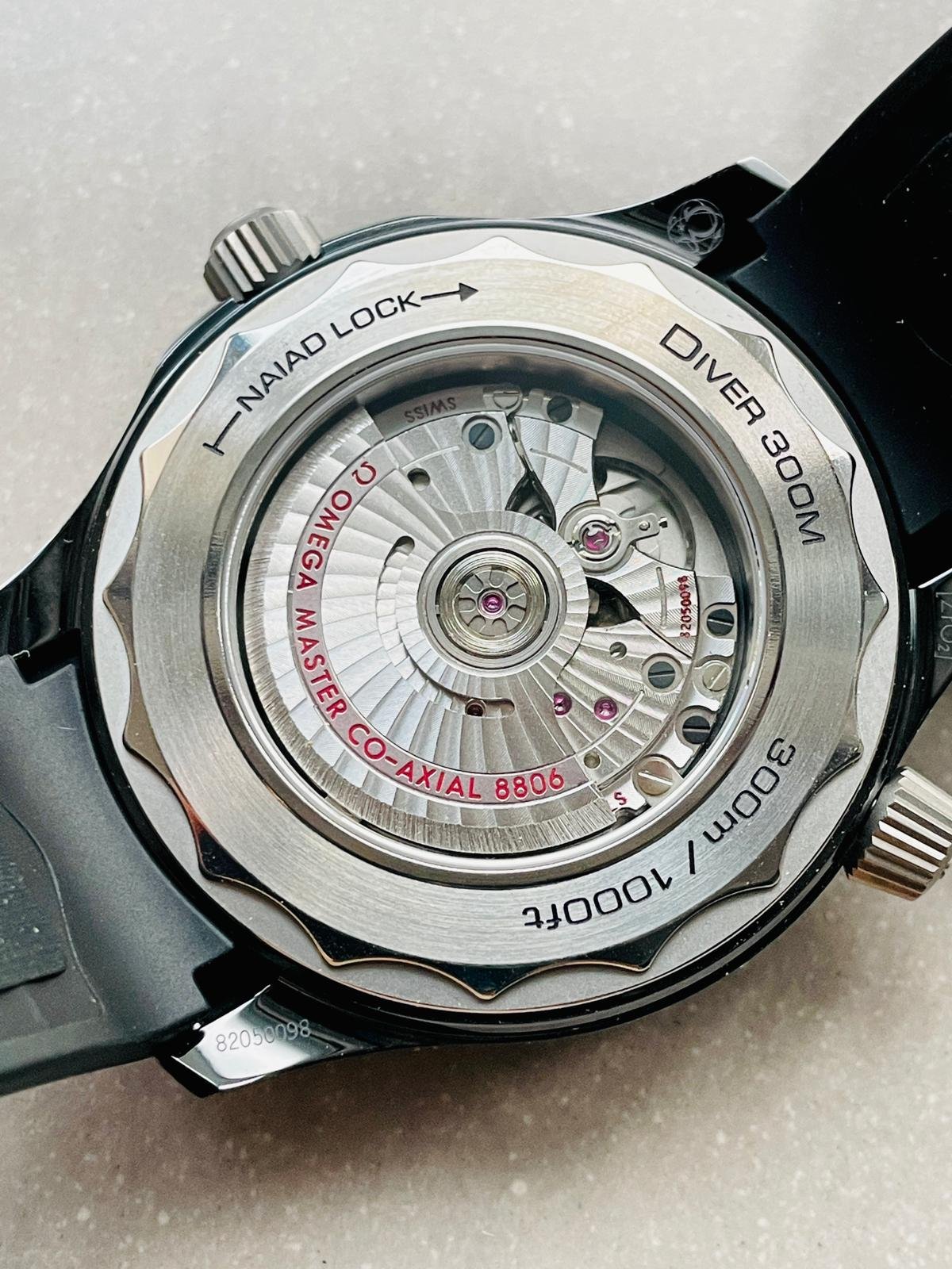 Seamaster Diver 300M 43.5mm VSF Best Edition Ceramic Case Black Dial on Black Rubber Strap A8806 - Image 10