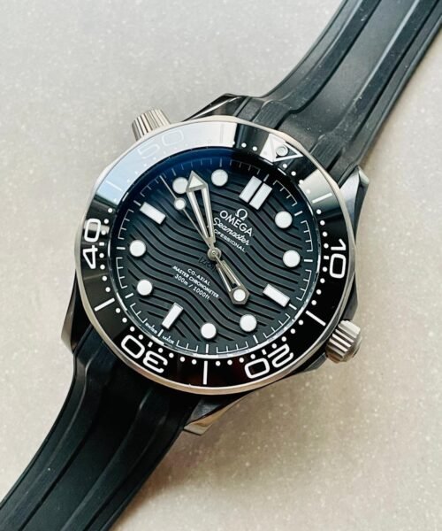 Seamaster Diver 300M 43.5mm VSF Best Edition Ceramic Case Black Dial on Black Rubber Strap A8806 - Image 8
