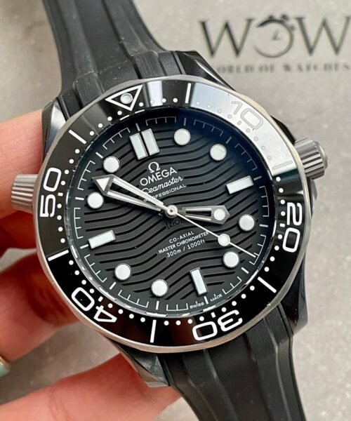 Seamaster Diver 300M 43.5mm VSF Best Edition Ceramic Case Black Dial on Black Rubber Strap A8806 - Image 5
