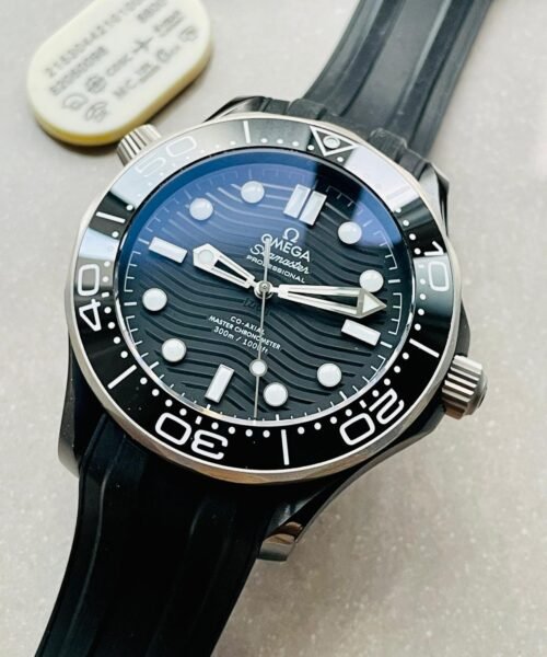Seamaster Diver 300M 43.5mm VSF Best Edition Ceramic Case Black Dial on Black Rubber Strap A8806 - Image 3