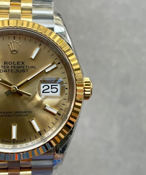 DateJust 36 SS 126233 VSF 1:1 Best Edition 904L Steel YG Stick Dial on Jubilee Bracelet VS3235 - Image 7
