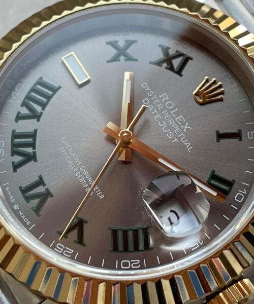 Datejust 41mm 126331 "Wimbledon" 904L RG/SS Grey Dial on RG/SS Jubilee Bracelet with tungsten steel for extra weight GMF V2 VR3235 - Image 3