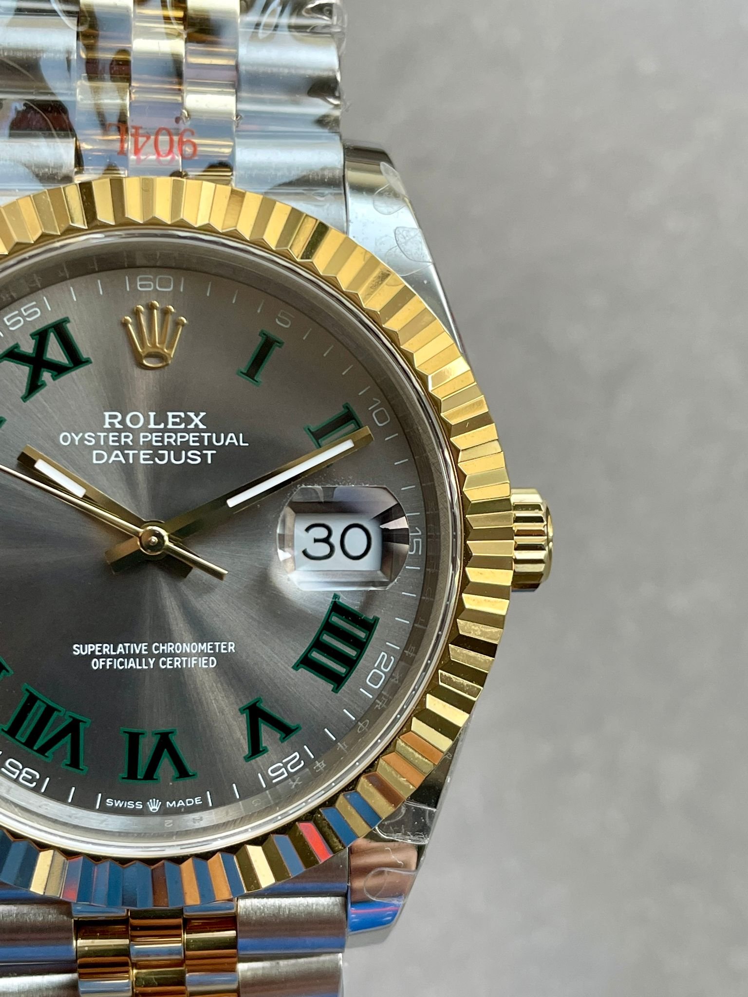 Datejust 41mm 126331 "Wimbledon" 904L RG/SS Grey Dial on RG/SS Jubilee Bracelet with tungsten steel for extra weight GMF V2 VR3235 - Image 4