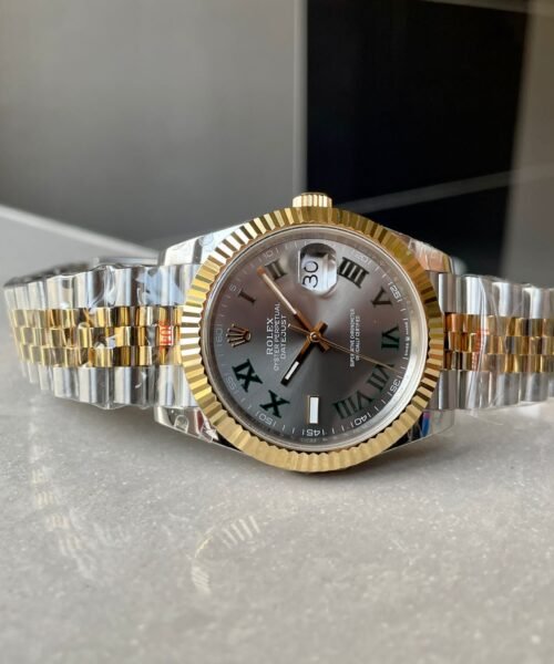 Datejust 41mm 126331 "Wimbledon" 904L RG/SS Grey Dial on RG/SS Jubilee Bracelet with tungsten steel for extra weight GMF V2 VR3235 - Image 8