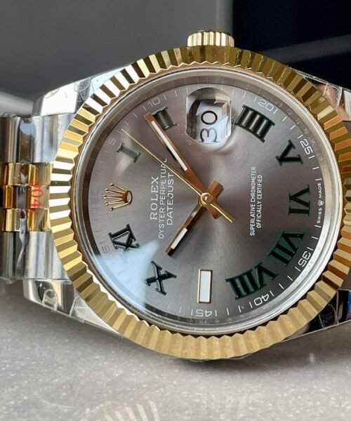Datejust 41mm 126331 "Wimbledon" 904L RG/SS Grey Dial on RG/SS Jubilee Bracelet with tungsten steel for extra weight GMF V2 VR3235 - Image 7