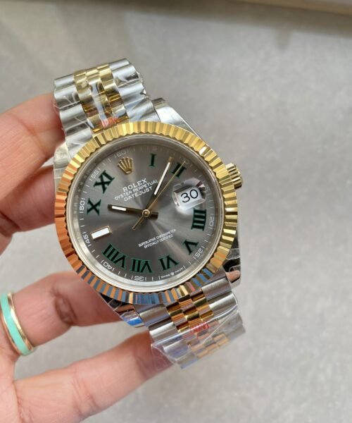 Datejust 41mm 126331 "Wimbledon" 904L RG/SS Grey Dial on RG/SS Jubilee Bracelet with tungsten steel for extra weight GMF V2 VR3235 - Image 5