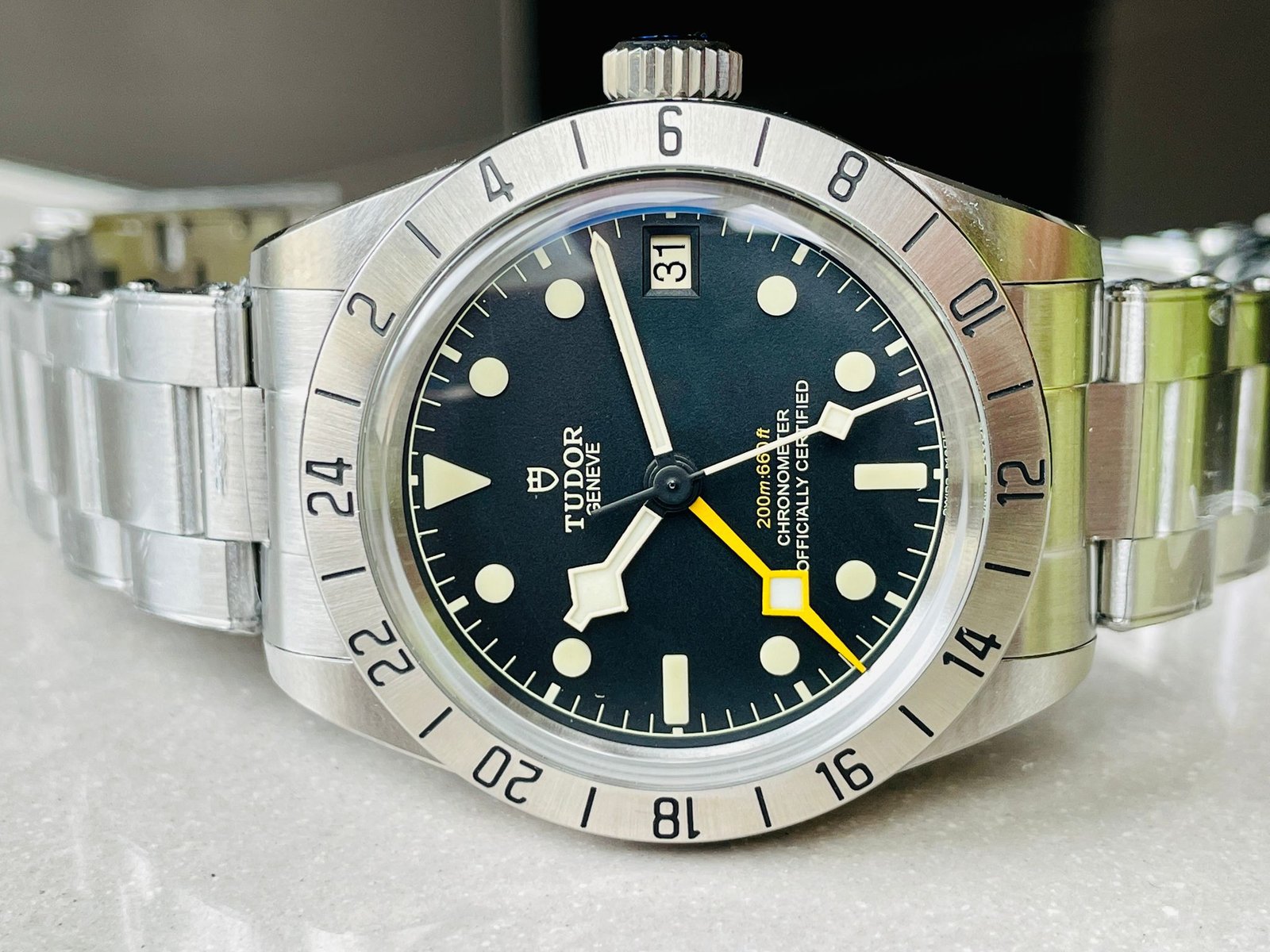 Black Bay Pro GMT SS Black Dial on SS Bracelet ZF Asia 2836 - Image 3
