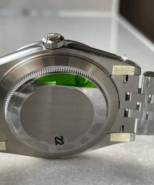 Datejust 41mm 126334 904L SS Fluted Bezel Patterned Green MOTIF Dial on SS Jubilee Bracelet VSF VS3235 Reference R2DJ0190 - Image 9