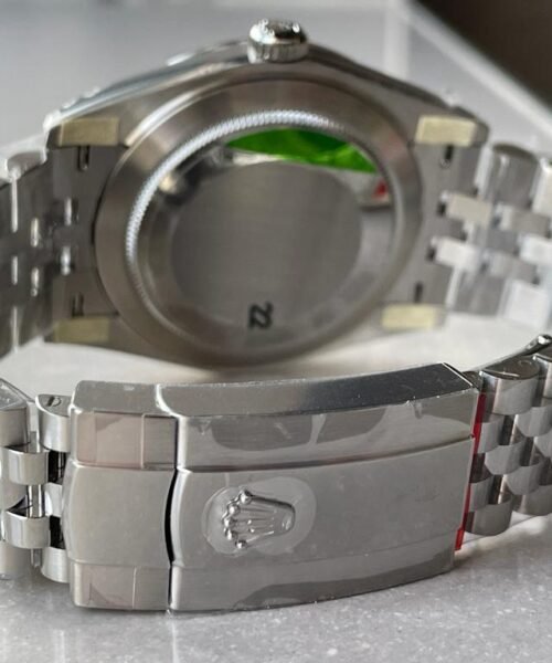 Datejust 41mm 126334 904L SS Fluted Bezel Patterned Green MOTIF Dial on SS Jubilee Bracelet VSF VS3235 Reference R2DJ0190 - Image 10