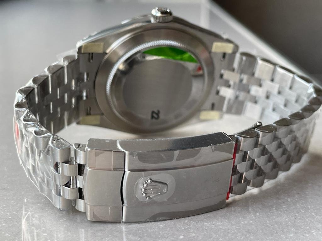 Datejust 41mm 126334 904L SS Fluted Bezel Patterned Green MOTIF Dial on SS Jubilee Bracelet VSF VS3235 Reference R2DJ0190 - Image 10