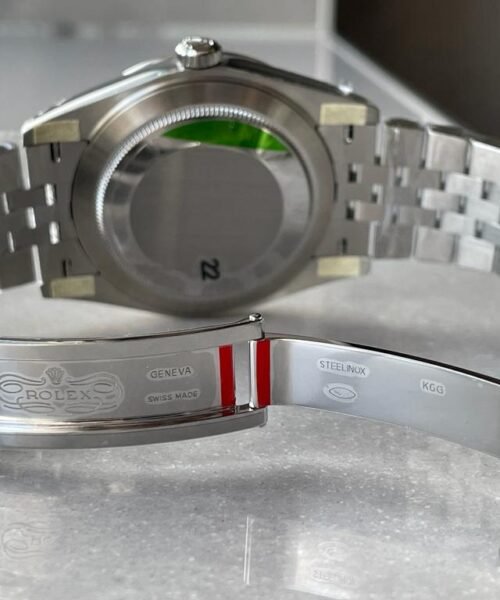 Datejust 41mm 126334 904L SS Fluted Bezel Patterned Green MOTIF Dial on SS Jubilee Bracelet VSF VS3235 Reference R2DJ0190 - Image 11